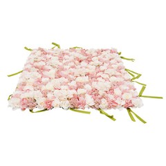 Artificial Silk Fabric Flower Wall Panel Square Backdrop For Wedding Party Decor