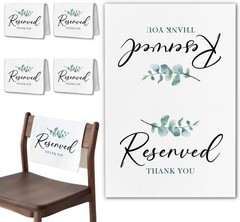 Sage Green Reserved Row Signs Wedding 4 Pieces This Row Is Reserved Seating