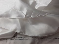 Studio His & Hers White 82″ Wedding Special Occasion Deco Fabric Table Cover