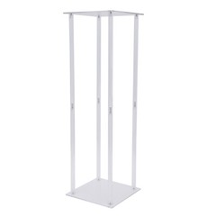 Acrylic Column Flower Stand Crystal Chains Geometric Wedding Centerpieces 10×10″
