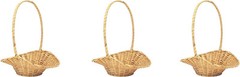3 Pc Bamboo Baskets 4″ 5″ 6″ 7″ 8″ 10″ 12″ 14″ 16″ 18″ for Wedding, Party