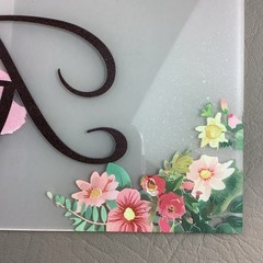 4 Pc Sets Reserved Signs for Wedding Chairs Clear Pink Background Flowers