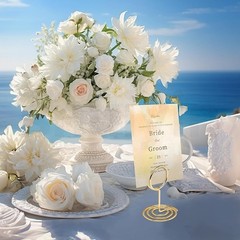 30PCS Table Number Holders Place Card Holder – Photo for Tables, Gold