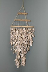 Beach Wedding Archway Hanging Seashell Decor Large Oyster Mobile, Oyster Expo