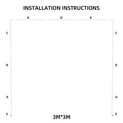 10x10FT White Metal Wedding Arch Kit Ceremony Backdrop Stand Heavy Duty -40 Lbs