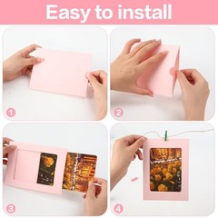 48 Pack Paper Picture Frames, 4 x 6 Inch Colorful Picture 48 PCS Multicolor