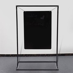 Black Poster Stand Metal Wedding Venue Decor Stand Black Welcome Sign Arch Stand
