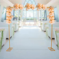 94 In. X 94 In. Adjustable Metal Iron Wedding Backdrop Stand Party Event Flower