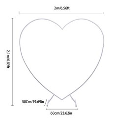2.1m Wedding Arch Stand Backdrop White Frame Flower Balloon Stand Party Decor US