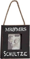 Mr. & Mrs. Door Hanger Frame, Personalize w/ Name Hanging Photo Wedding Gift