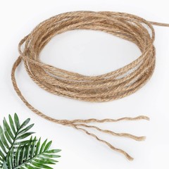 Tenn Well 656 Feet 3mm Jute Garden Twine Heavy Duty Natural Twine String for