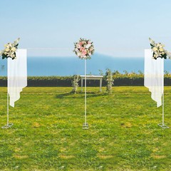 3Mx6M Stand Pipe Kit Curtain Pole Drape Frame Wedding Stage Party Backdrop Decor