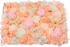 6 Pcs Flower Wall Panel Floral Backdrop,24 * 16in Artificial Flower Wall Panels