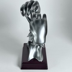 Bond of Marriage With This Ring Silver – Wedding Gift Sculpture Anniversary