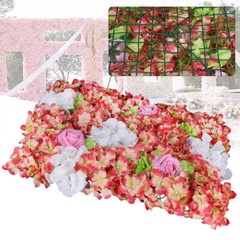 6pcs Artificial Flower Wall Panel Wedding Party Backdrop Plant Wall Decoration