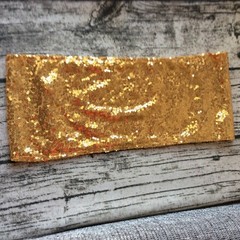 rose gold blue glitter sequin chair bands spandex sashes tie bow ribbon wedding
