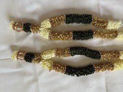 Artificial silk garlands. Lot of 6 .