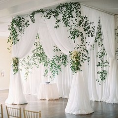 3ft/6ft/10ft Wedding Canopy Chuppah Drape Stand Heavy Duty Square Pipe Frame Kit