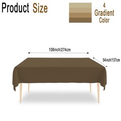 4 Brown Tablecloths, Brown Disposable Plastic Table Cloths, 4 Color Gradient …