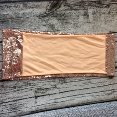 rose gold blue glitter sequin chair bands spandex sashes tie bow ribbon wedding