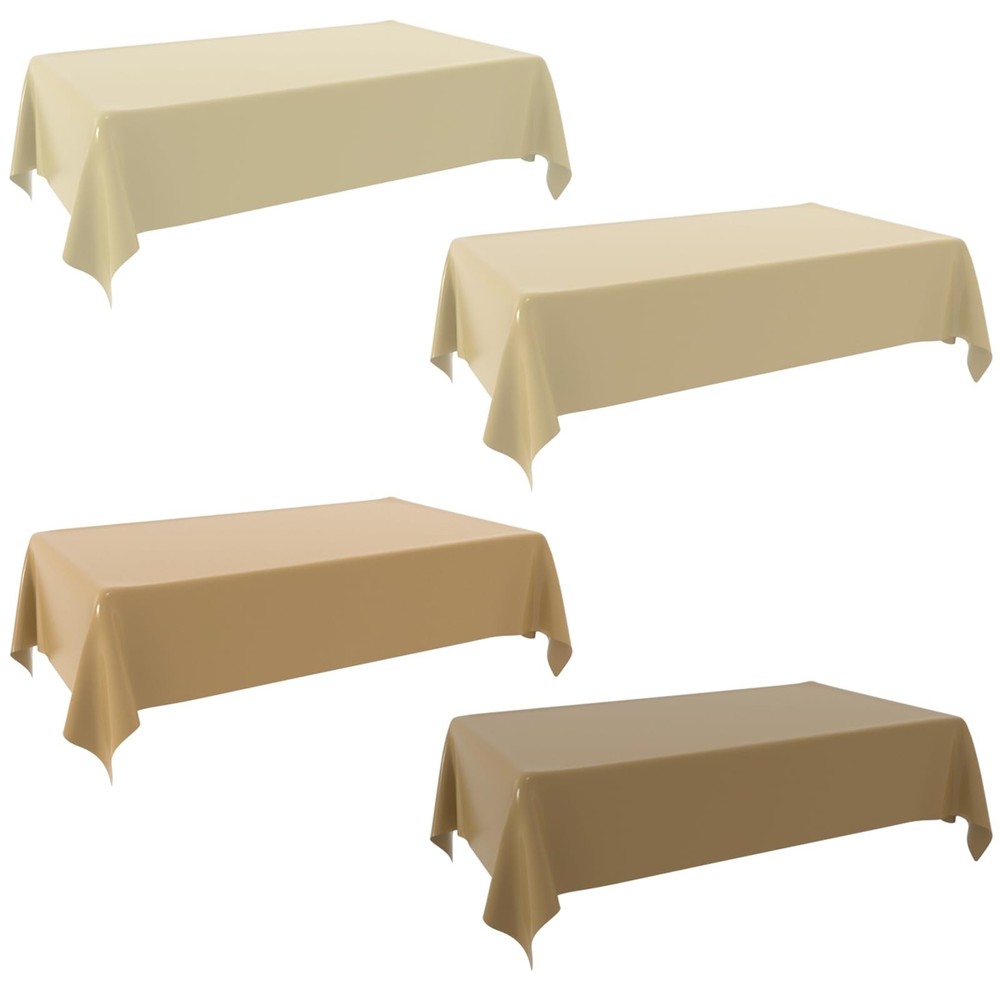 4 Brown Tablecloths, Brown Disposable Plastic Table Cloths, 4 Color Gradient …
