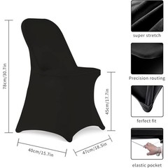 High Stretch Spandex Folding Chair Covers Wedding Party Banquet Events New