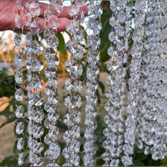 165FT Wedding Garland Crystal Decorations Acrylic Bead Chandelier Hanging Decor