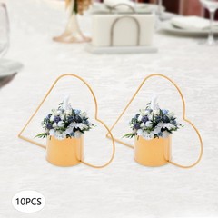 10 Pcs Meta Gold Centerpiece Elegant Wedding Centerpieces for Tables Decor