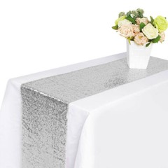 20 Pack 12″ x 118″ Sequin Table Runner for Birthday Wedding Bridal Party Decor