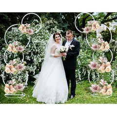Metal Round Wedding Stand Detachable Outdoor Party Ceremony Wreath Hoop Decor