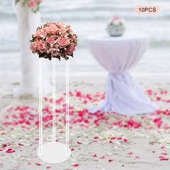 10pcs 80cm Acrylic Artificial Flower Vase Stand Wedding Centerpieces Decoration