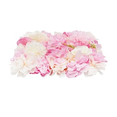 6pcs Artificial Flower Wall Panels Decorative Faux Hydrangea Floral Wall Mat Pad