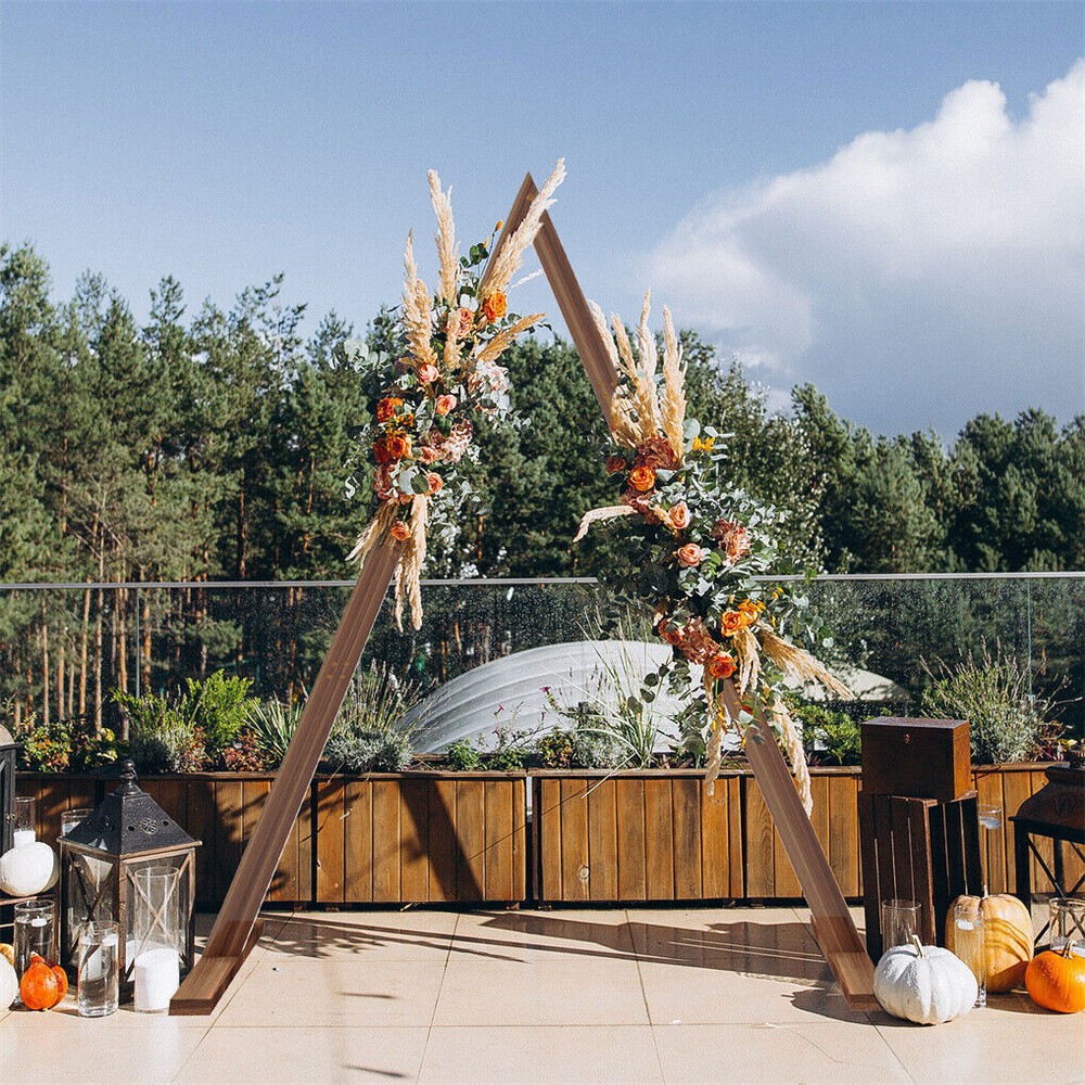 Large Wooden Wedding Arch Venue Decor Backdrop Stand for Garden Church Beach USA