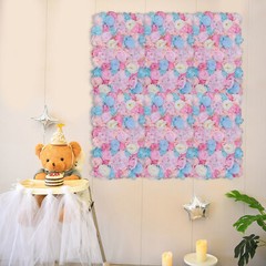 Flower Wall Decor, 23.6″ X 15.7″ Silk Rose Wall for Wedding, Party, Nursery