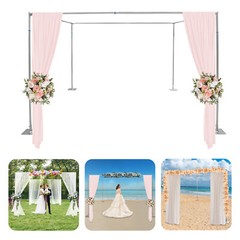3*3*3m 4 Post Canopy Chuppah Mandap Wedding Photo Studio Background Hardware Kit
