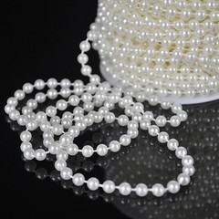 DIY 33FT Garland 6mm Artificial Pearl Strand Bead Hanging Curtain Wedding Decor