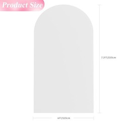 7.2FT Wedding Arch Backdrop Cover Spandex Fitted Wedding Arch 7.2 FT White