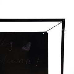 Wedding Welcome Sign Arch Stand Advertising Shelf Rack Billboard Metal 110x75cm