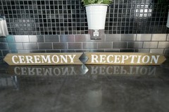 Rustic Ceremony Reception Wooden 18” Arrow Signs w/ 23” Stakes Wedding Decor