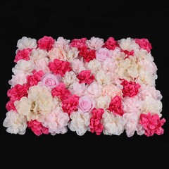 4pc Silk Flower Wall Panels 60 × 40 cm Artificial Floral Backdrop Wedding