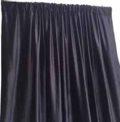 Black Heavy Style Velvet Curtain 12ft H Drape Stage/Theater/Home Noise Thermal
