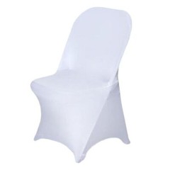 10 White Stretchable Spandex Chair Covers Wedding Banquet Reception Decorations