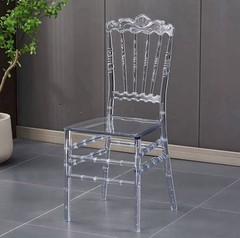 36″ tall Clear Transparent Dining Chair Oval Back Wedding Party Home Decorations