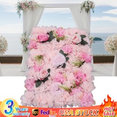 12pcs Artificial Flower Panels 24″x16″ Romantic Floral Backdrop Wedding Decor
