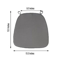 Charcoal Grey POLYESTER CUSHION for CHIAVARI CHAIR Wedding Ceremony Decoration