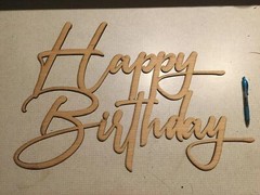 Happy Birthday Sign for backdrop,Wooden Happy Birthday Letters Sign 8 inch ta…
