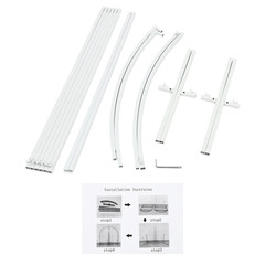 Set Of 2 White Carbon Steel Freestanding Wedding Arches 1.8 m