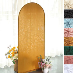 5 ft Fitted Matte Spandex Round Top Wedding Arch Backdrop STAND COVER Events