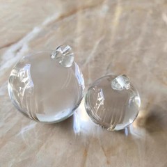 5pcs 40mm Crystal Smooth Ball Clear 1Hole Crystal Hanging Wedding Light Pendant