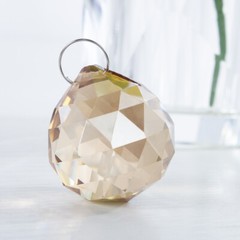 Champagne Glass Crystal Chandelier Ball Prisms Drops Home Decor Pendant 20mm